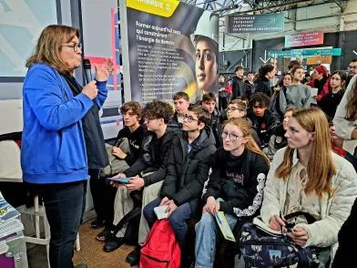 Animatrice au salon régionale de l'orientation et des métiers